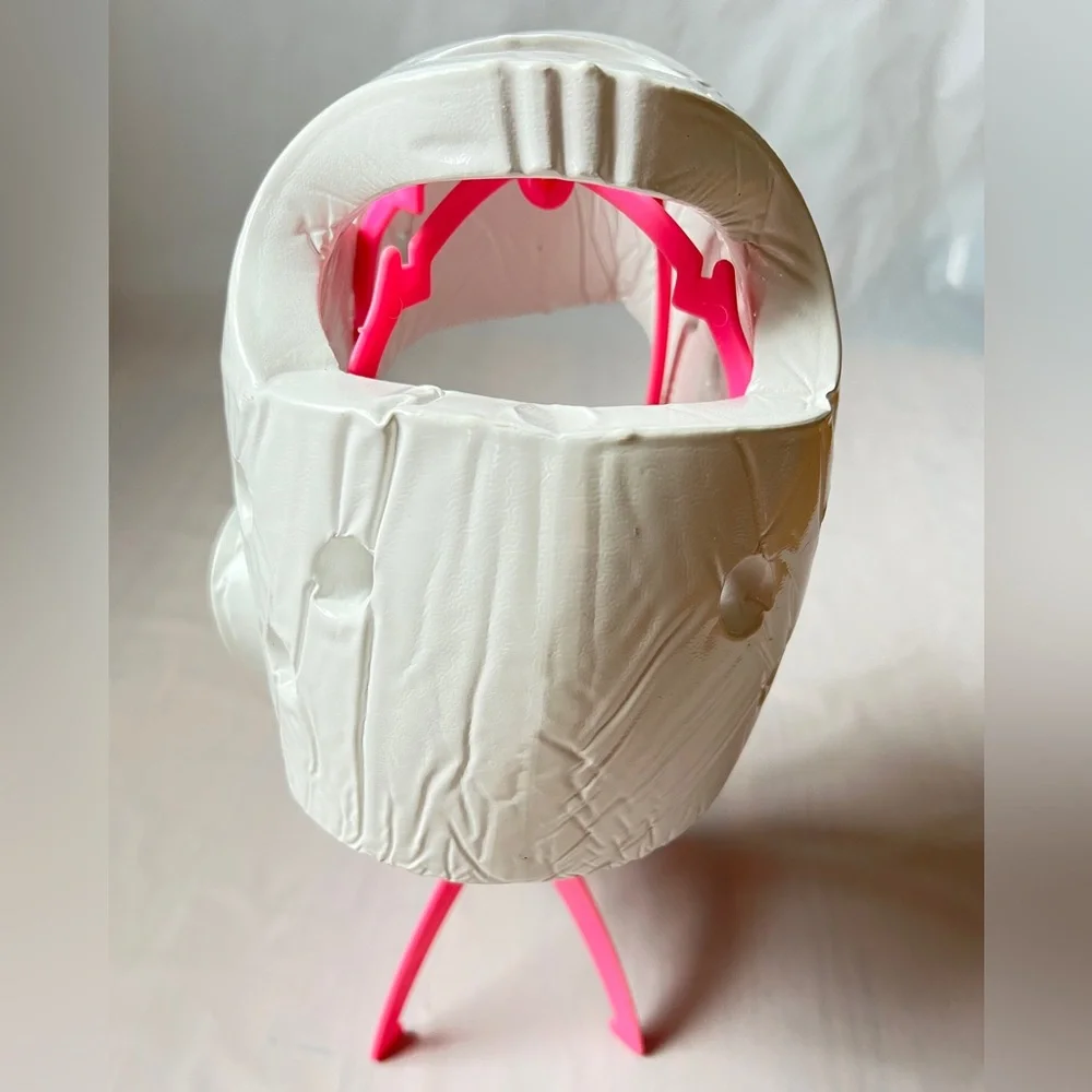 Taekwondo Karate Sparring Head Guard Thick Foam White adjustable strap velcro
